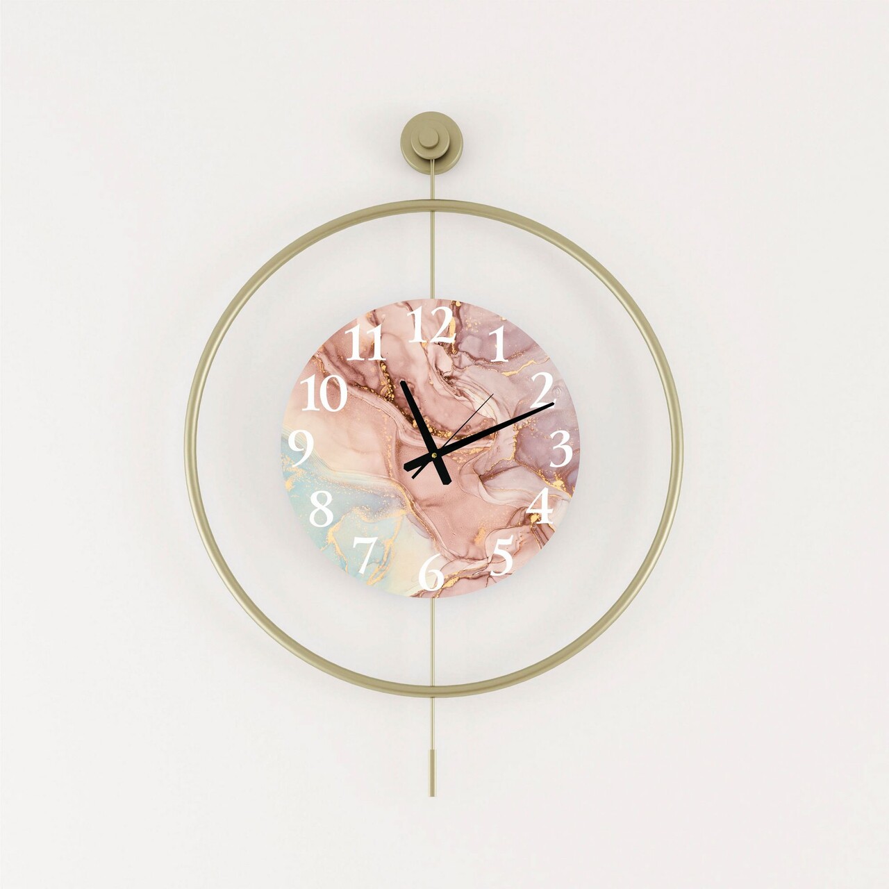 Ceas de perete, Mclock-00116, Lățime: 58 cm Înălțime: 80 cm Adâncime: 7 cm, Auriu - view 3