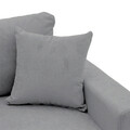 Coltar extensibil reversibil Lilian, Pakoworld, 225x148x81 cm, textil, gri