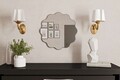 Oglinda decorativa, Siam, Beliya, 60x60x2.2 cm, Negru