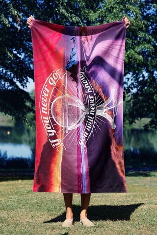 Prosop de plaja, Astacura, You Will Never Know 90, 90x150 cm, 70% poliester/30% poliamida, Multicolor