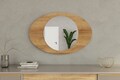 Oglinda decorativa, Siam, Obble, 60x90x2.2 cm, Maro