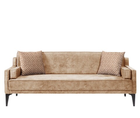 Canapea extensibila doruk, pandia home, 195x80x80 cm, lemn, bej