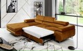 Coltar extensibil stanga 4 locuri ELTAP, Armd-87, Armando, 289x203x85 cm, lemn/poliester, mustar