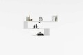 Raft de perete, Asse Home, Penne, 120x71x20 cm, Alb