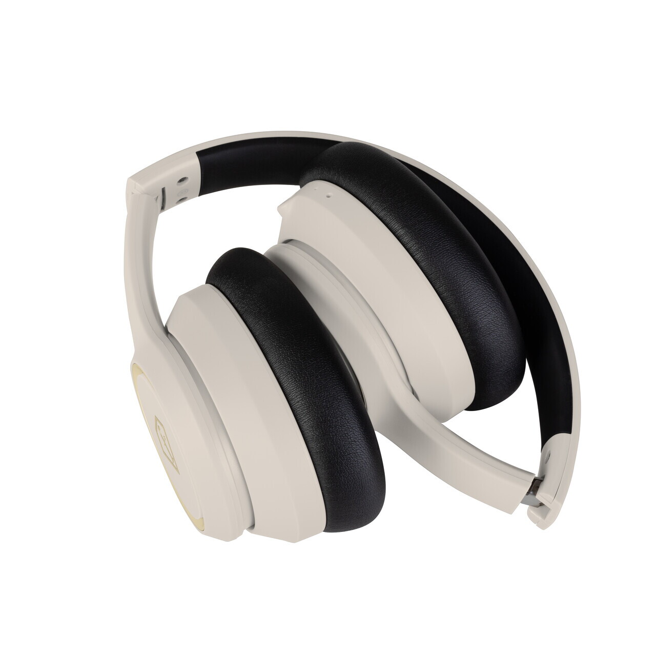 Casti wireless ANC Fashion TV, Matte Cream-Gold, 17x18.5x8 cm, crem/negru - imagine 5