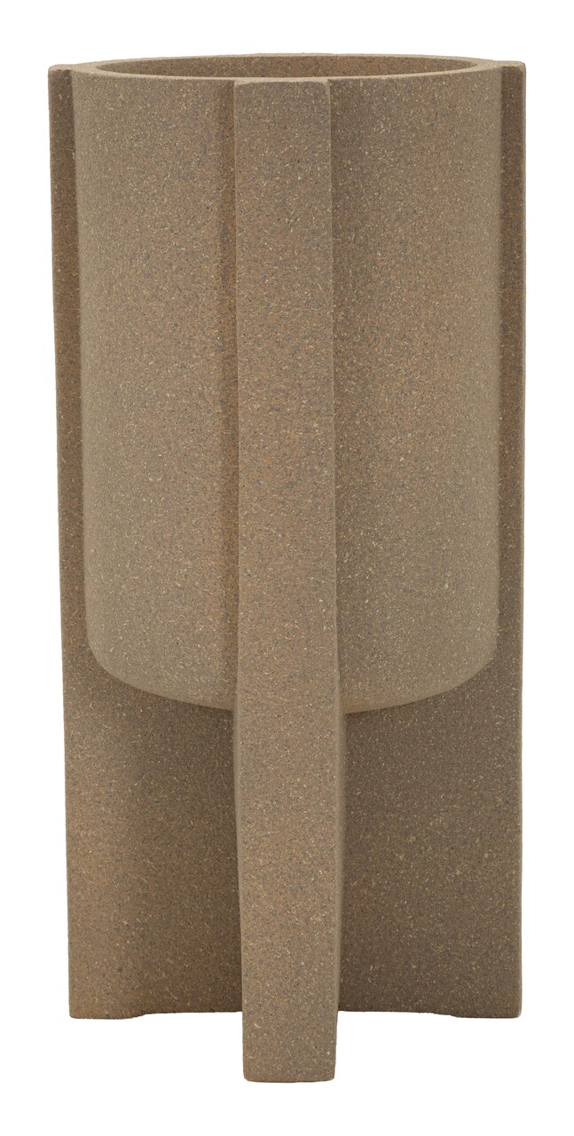 Vaza decorativa, Mauro Ferretti, Moai Outdoor, 39x80.5 cm, polirasina, maro - view 6