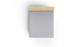 Cearceaf de pat cu elastic, 160x200 cm, 100% bumbac satinat, Patik, De Light Grey, gri deschis