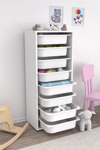 Dulap multifunctional, Estella, Cara 8N, Alb
