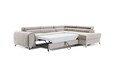 Coltar extensibil dreapta 4 locuri, ELTAP, Lau-40, Laurence, 278x205x92 cm, lemn/poliester, bej deschis