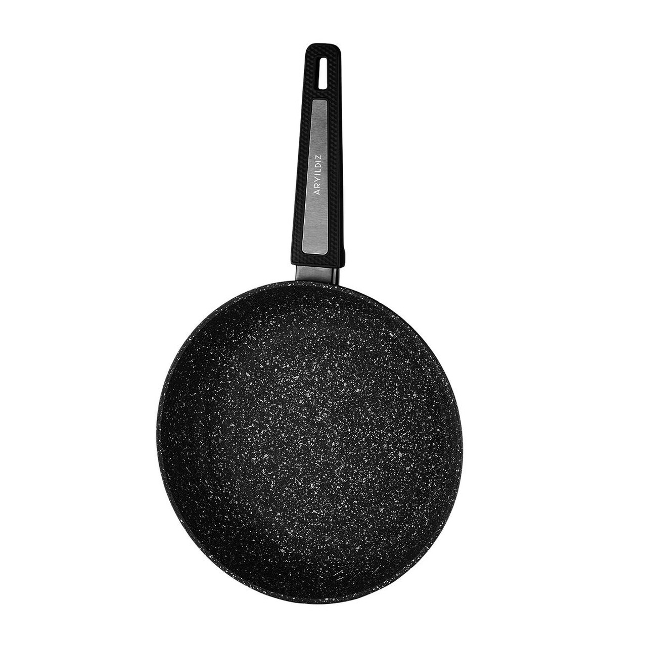 Set vase pentru gatit, Hermia, 868ARY1316, ALUMINIU ACOPERIT CU GRANIT, Capac 1: 20 cm (1 bucată), Negru — imaginea 6