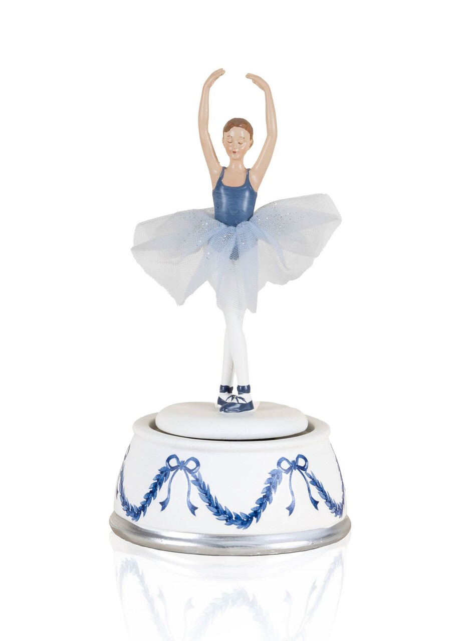 Decoratiune, SUS0214, 11x11x21 cm, Ceramica, Rosu/Alb