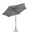Umbrela pentru gradina/terasa Kalife, Bizzotto, 270 cm, stalp D36/38 mm, aluminiu/poliester, gri inchis