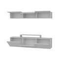 Comoda TV cu raft Line, Decorotika, 180x37.4x40 cm, alb