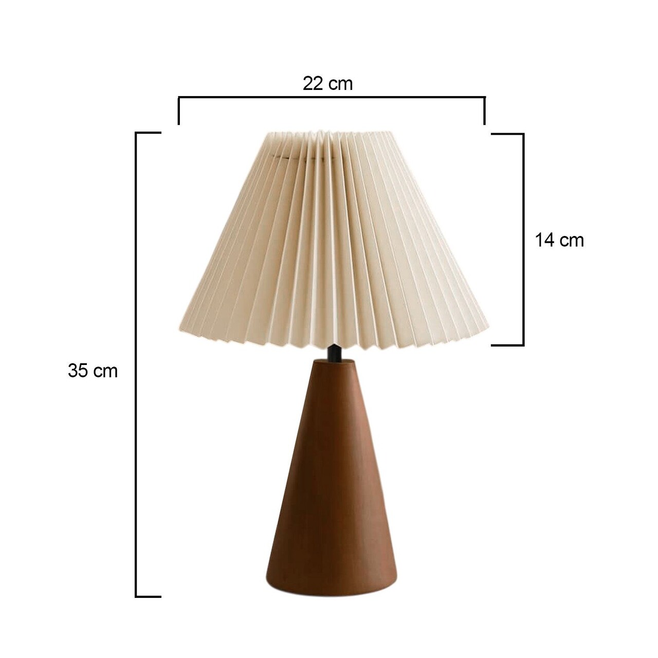 Lampa de masa, Opviq, 780SGN3559, Crema/Nuca - imagine 3