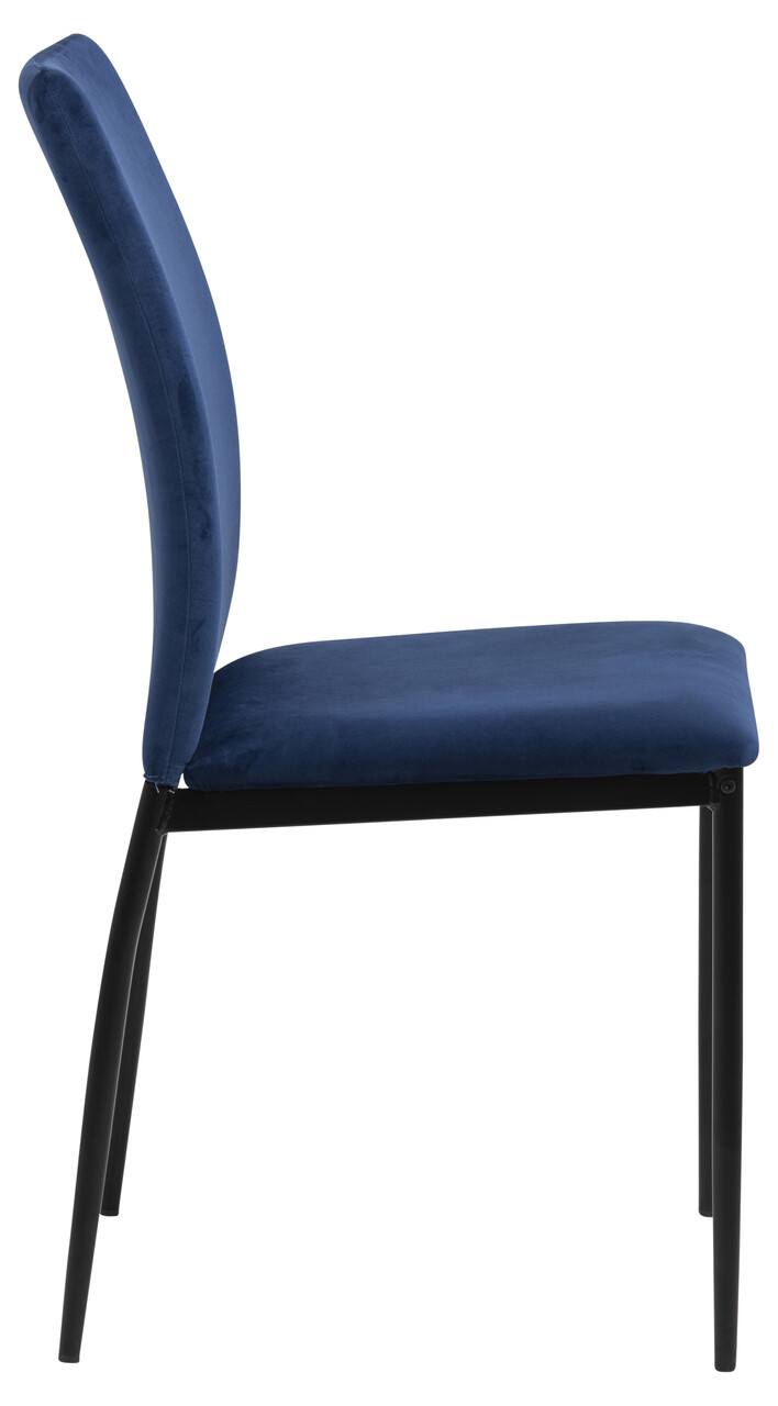 Scaun Demina, Actona, 43.5x53x92 cm, catifea/otel, albastru inchis - view 9