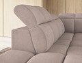 Coltar extensibil stanga 4 locuri ELTAP, LT-20XIL, Falconn, 258x208x107 cm, lemn/poliester, maro deschis