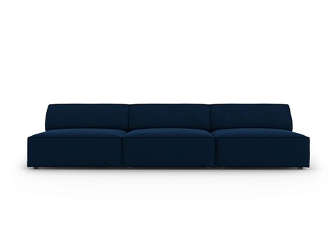 Canapea 3 locuri, Jodie, Micadoni Home, BL, 240x102x70 cm, catifea, albastru regal