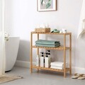 Raft de depozitare Songmics, 60x26x66 cm, bambus, maro