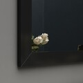 Oglinda decorativa, Siam, Lipa, 50x75x2 cm, MDF , Negru