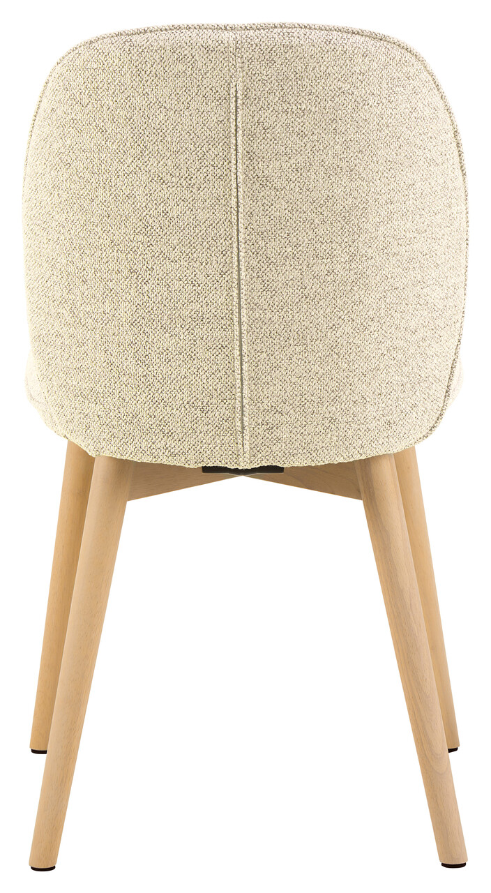 Scaun Cindy, Actona, 49x56x89 cm, tesatura Boucle/lemn de stejar, crem - view 6