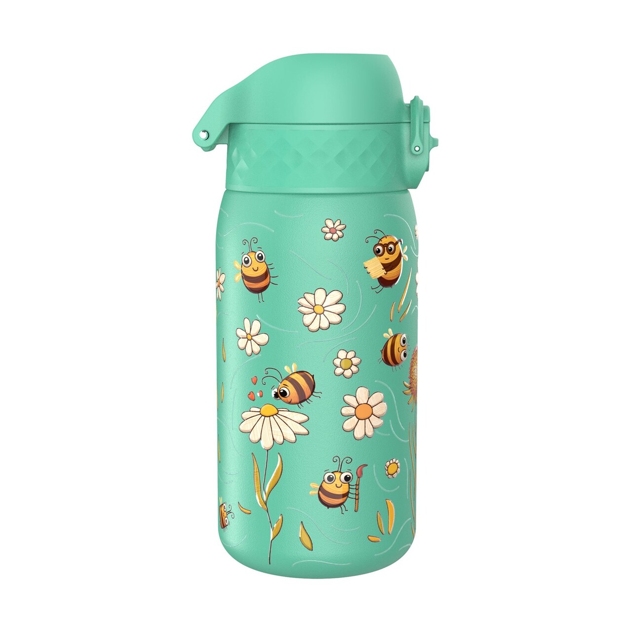 Sticla apa pentru copii, inox, 320ml, Bees - Ion8 - imagine 4