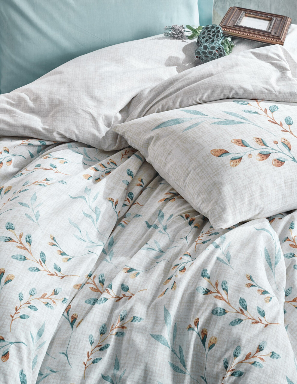 Lenjerie de pat pentru o persoana, Lendell - Mint, Cotton Box, Bumbac Ranforce - 1 | YEO