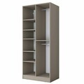 Dulap pentru haine, Hanah Home, BA291, 90x210x57.5 cm, Gresie