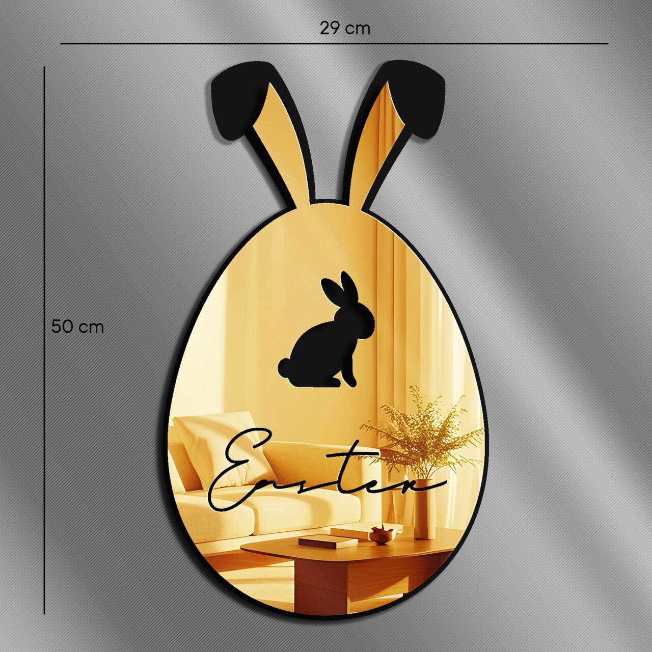 Oglinda decorativa, EAS002GOLD, Partea de jos: 100% EVA (Grosime: 10 mm), Auriu - view 4