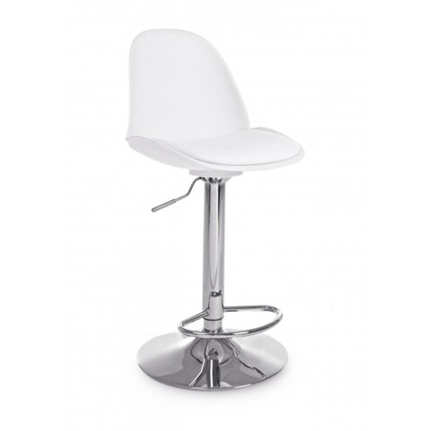 Scaun de bar, clapton, bizzotto, 48x40.5x92 cm, otel/piele ecologica