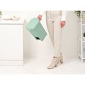 Cos de gunoi cu pedala, Brabantia, StepUp, 10 L, 26.5x20.3x38.1 cm, polipropilena, verde jad