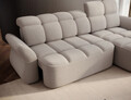 Coltar extensibil dreapta 3 locuri ELTAP, Beneth, 301x185x115 cm, lemn/poliester, bej