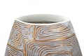 Vaza  Eclips Tower, Mauro Ferretti, 24x11.5x59.5 cm, polirasina, auriu/alb