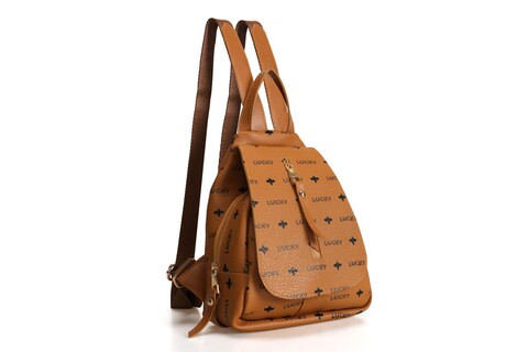 Rucsac, lucky bees, 945 mustard, piele ecologica, mustar