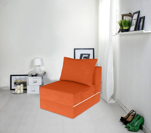 Fotoliu extensibil Urban Living, 70x80x70 cm, Orange 70x80x70