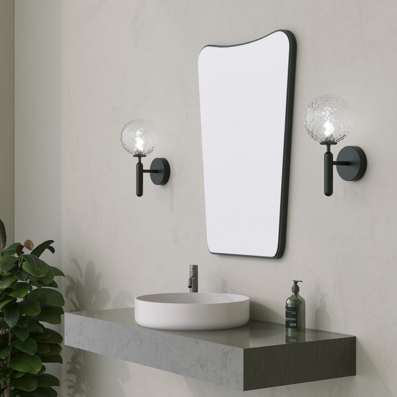 Dulap de baie, Neostill, Bella Cabinet, MDF , Negru - 1 | YEO