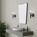 Dulap de baie cu oglindă, Neostill, Bella Cabinet, MDF , Negru
