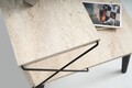 Noptiera, Kalune Design, Cross, Travertin / Negru