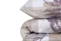 Lenjerie de pat pentru o persoana (FR), Leaf - Brown, Victoria, Bumbac Ranforce