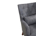 Fotoliu, Unique Design, 867UNQ1517, Lemn de carpen, Albastru