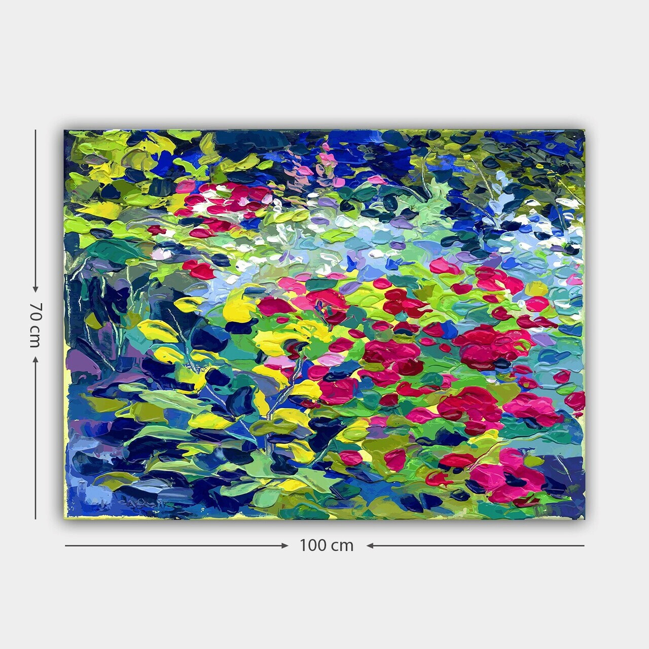 Tablou decorativ, 89378563_70100, Canvas, Rama din lemn (grosime 3 cm), Multicolor — imaginea 3