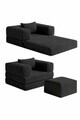 Canapea extensibilă pentru copii, Atelier del Sofa, 326NYR1104, Negru