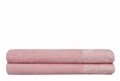 Set 2 prosoape de baie 90x150 cm, 100% bumbac, Soft Kiss, Saltanat, roz