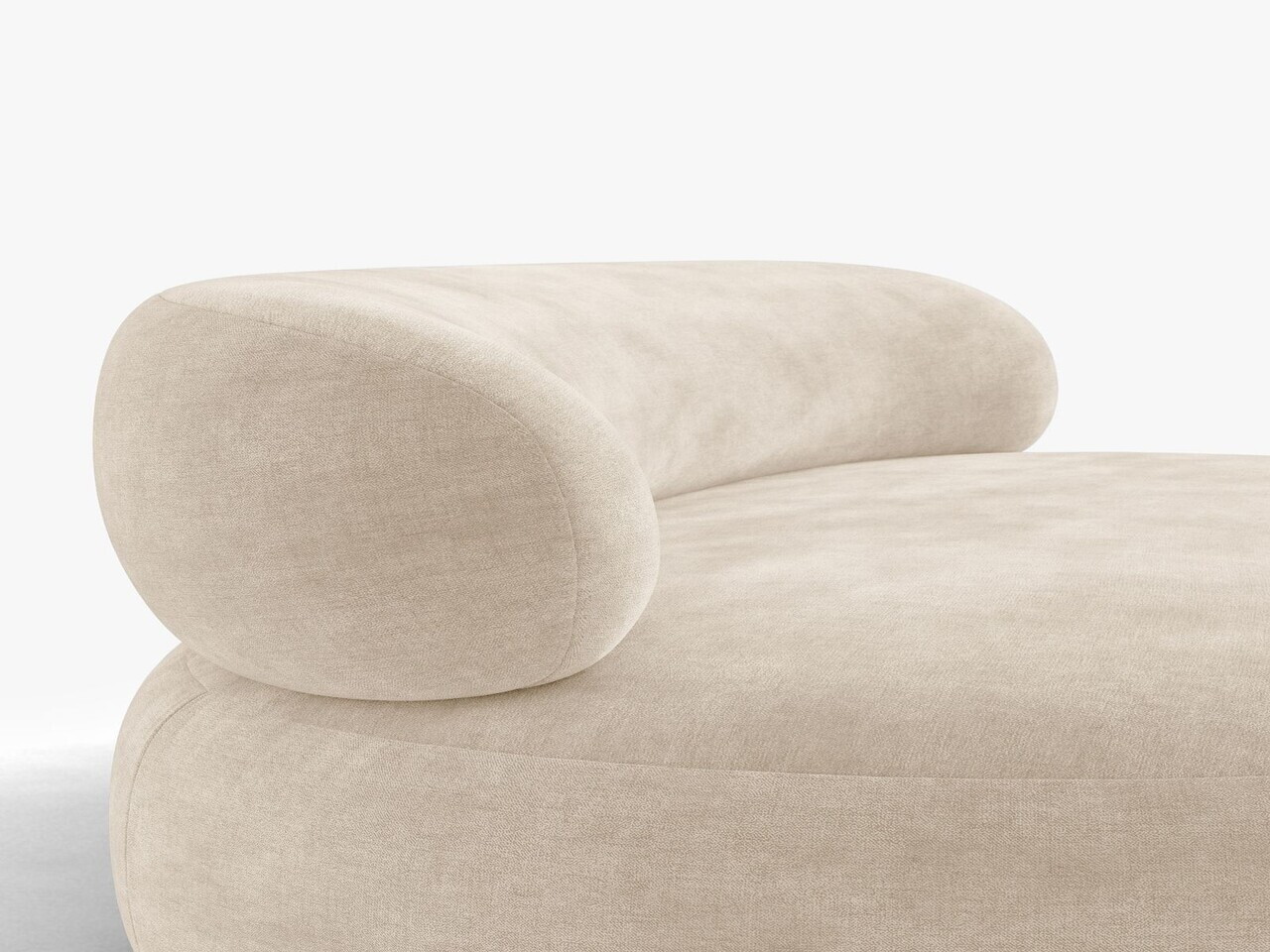 Fotoliu, Aura, Micadoni Home, 84x91x73 cm, tesatura Chenille, bej deschis — imaginea 7