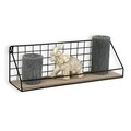 Raft de perete Zamora, Versa, 34 x 10.5 x 14 cm, MDF/metal