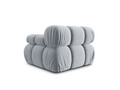 Modul dreapta pentru canapea, 1 loc, Bellis-51, Micadoni Home, 94x94x70 cm, catifea, albastru deschis