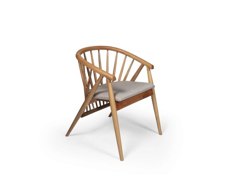 Set masa si scaune, Fairfax, Riva Masa T, 100% MDF ACCOVIT DE FAG, Natural