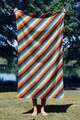 Prosop de plaja, Astacura, Rainbow Lines 70, 70x130 cm, 70% poliester/30% poliamida, Multicolor