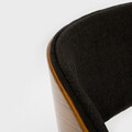 Scaun Kinke, Homla, 51.5x54x74 cm, poliester/lemn, negru