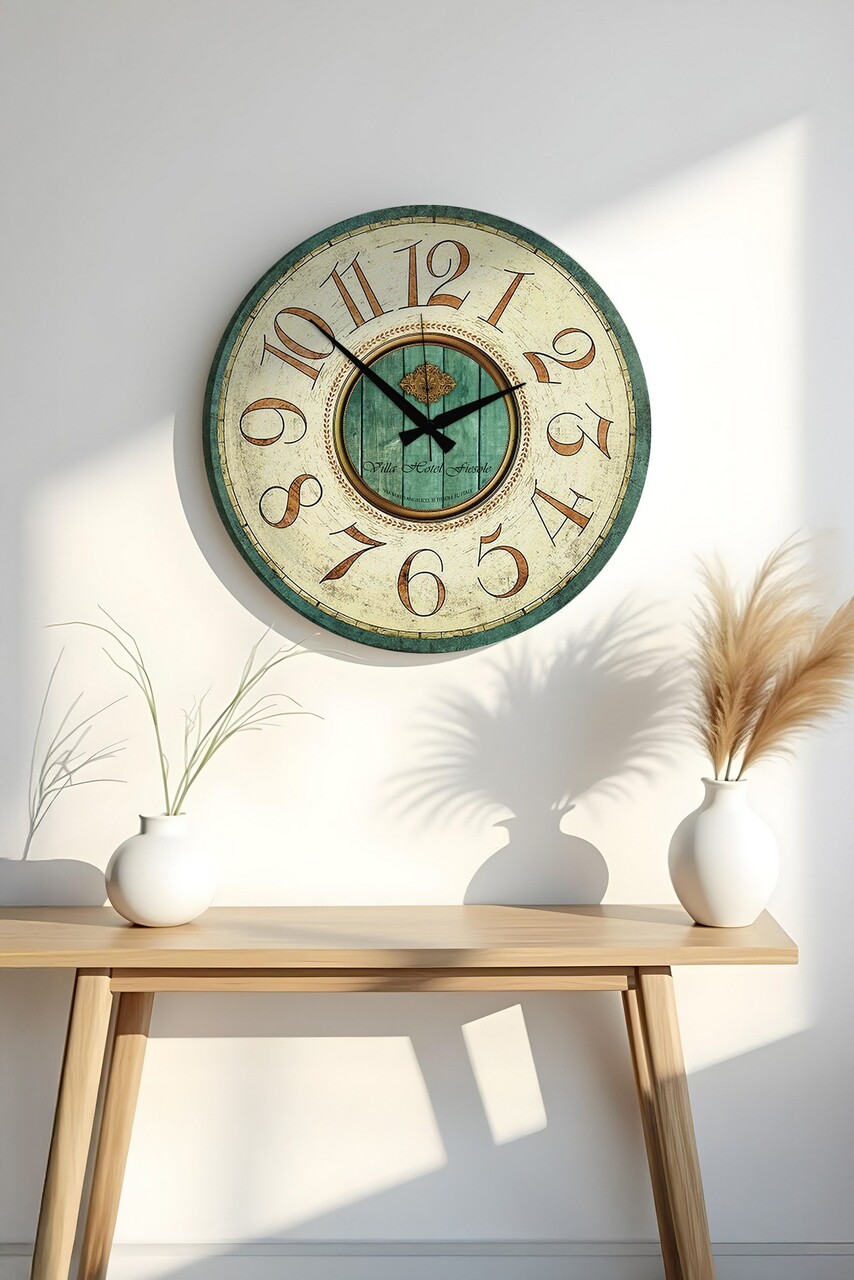 Ceas de perete Huhuas00040 Dimensiune: 50 x 50 cm (1 bucată) Multicolor