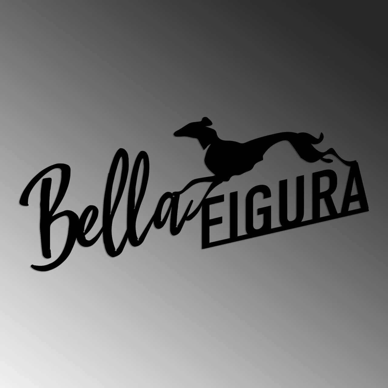 Decoratiune de perete, Bella Figura 3, Dimensiune: 60 x 27 cm, Negru — imaginea 5